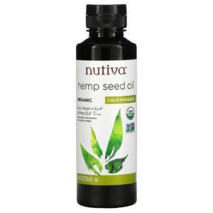 Nutiva, Superalimento Orgánico, Aceite de Cáñamo, Prensado en Frío, 8 fl oz (236 ml)