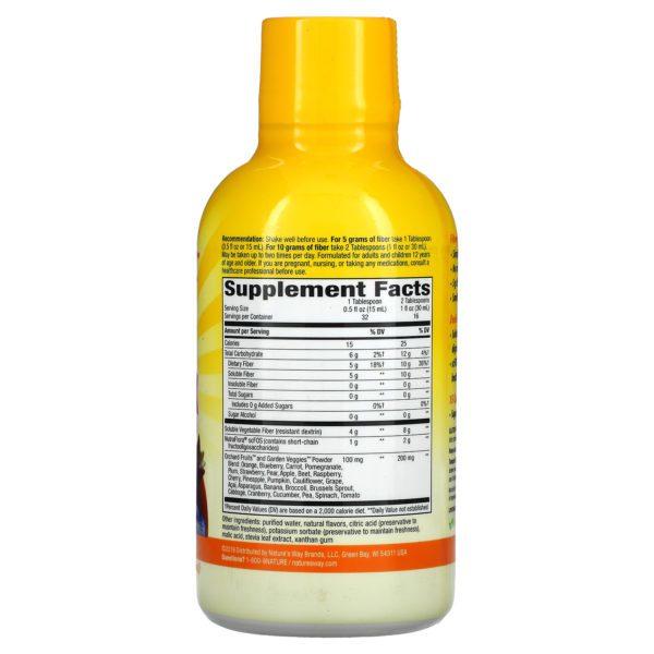 Nature's Way, Alive!, Liquid Fiber with Prebiotics, Tropical Citrus Flavored, 16 fl oz (480 ml) - Imagen 2