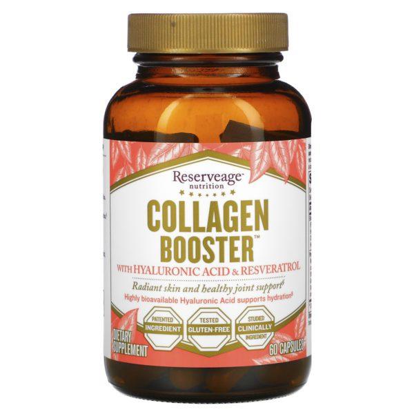 ReserveAge Nutrition, Collagen Booster, con ácido hialurónico y resveratrol, 60 cápsulas - Imagen 3