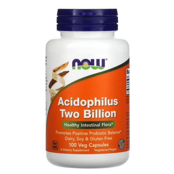 Now Foods, Acidophilus, Two Billion, 100 Veg Capsules
