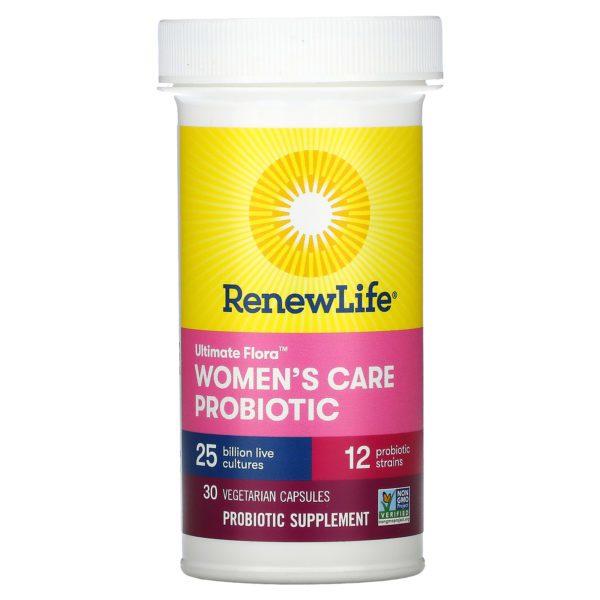 Renew Life, Ultimate Flora, Women's Care Probiotic, 25 Billion Live Cultures, 30 Vegetarian Capsules - Imagen 3