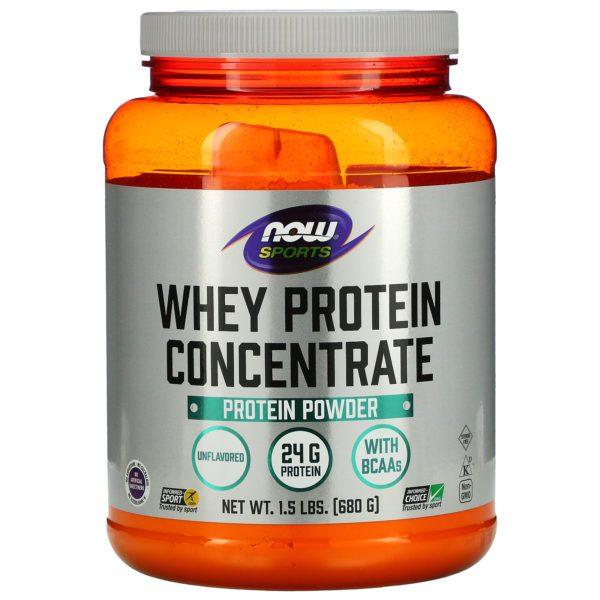 Now Foods, Sports, Concentrado de Proteína de Suero, Natural Sin Sabor, 1.5 lbs (680 g)