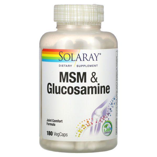 Solaray, MSM & Glucosamine , 180 VegCaps