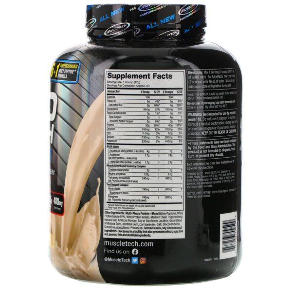 Muscletech, Nitro Tech Power, proteína superior para aumentar músculos, helado de vainilla francesa, 4.00 lbs (1.81 kg) - Imagen 2