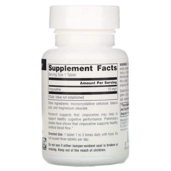 Source Naturals, Vinpocetina, 10 mg, 120 comprimidos - Imagen 2
