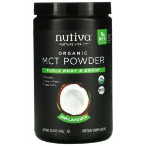 Nutiva, MCT orgánico en polvo, 10.6 oz (300 g)
