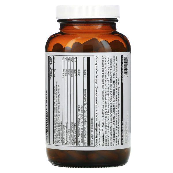 Pioneer Nutritional Formulas, Complejo de vitamina C, 500 mg, 180 cápsulas vegetales - Imagen 3
