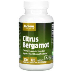 Jarrow Formulas, Bergamota cítrica, 500 mg, 120 cápsulas vegetales