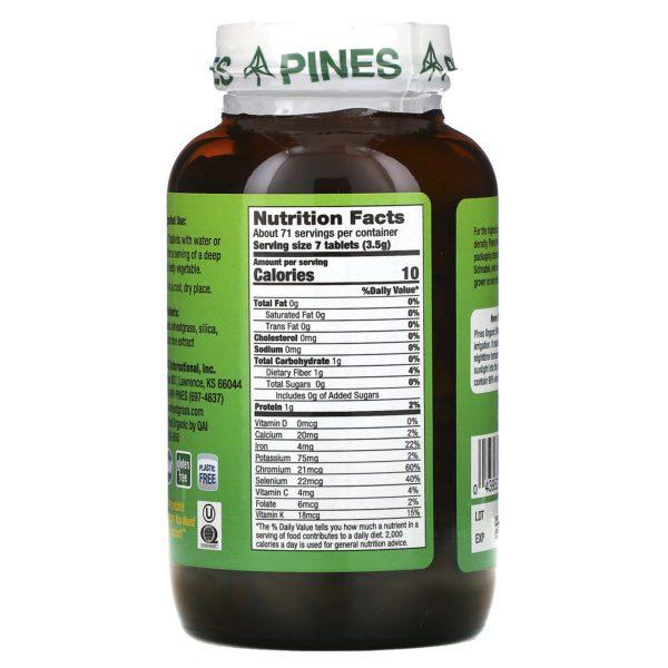 Pines International, Wheat Grass, 500 mg, 500 Tablets - Imagen 2