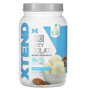 Xtend, Pro, Aislado de suero de leche, Helado de vainilla, 810 g (1,78 lb)