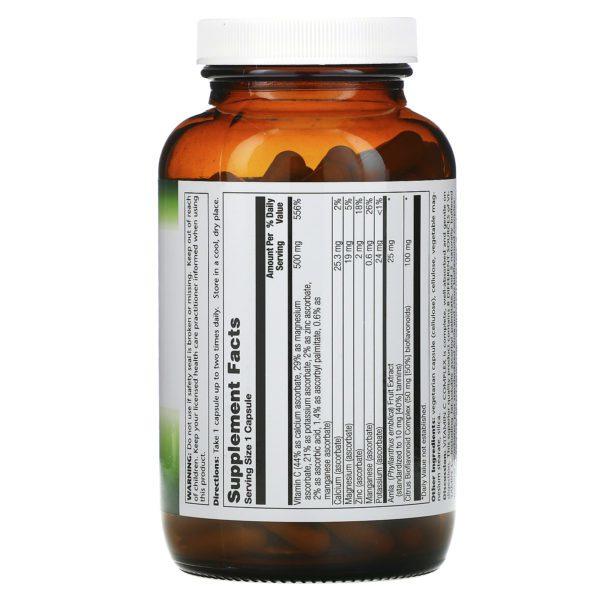 Pioneer Nutritional Formulas, Complejo de vitamina C, 500 mg, 180 cápsulas vegetales - Imagen 2