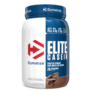 Dymatize Nutrition, Caseína Élite, chocolate rico, 2 lbs (907 g)