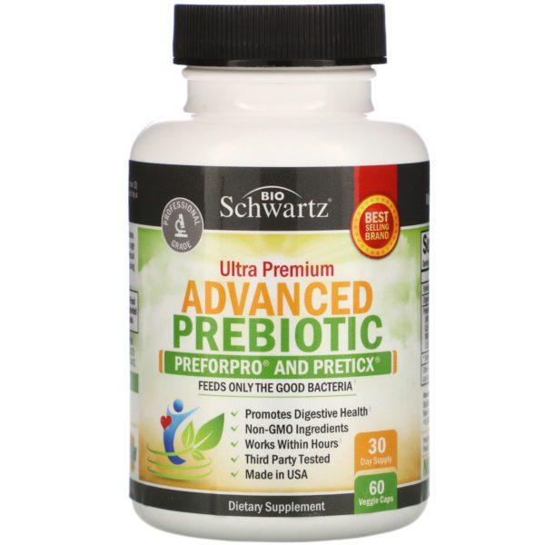 BioSchwartz, Advanced Prebiotic, 60 Veggie Capsules - Imagen 3