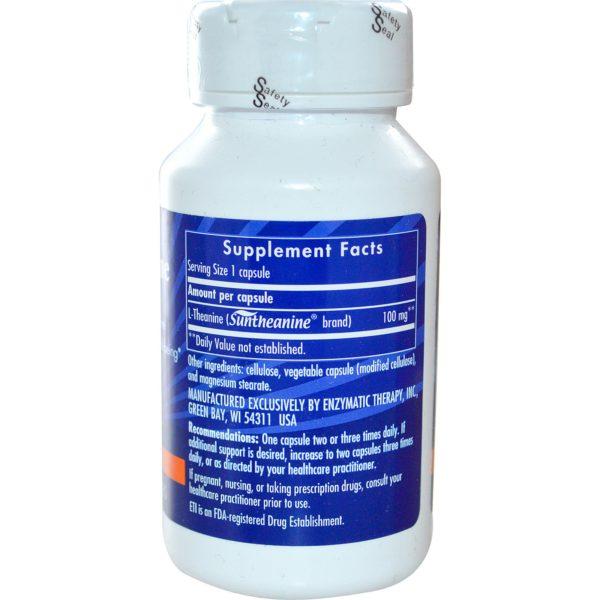 Enzymatic Therapy, L-Theanine, 60 Veg Capsules - Imagen 2
