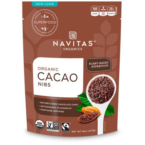 Navitas Organics, Trocitos de cacao orgánico, 8 oz (227 g)