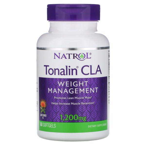 Natrol, Tonalin, Ácido linoleico conjugado (CLA), 1200 mg, 60 cápsulas blandas - Imagen 3