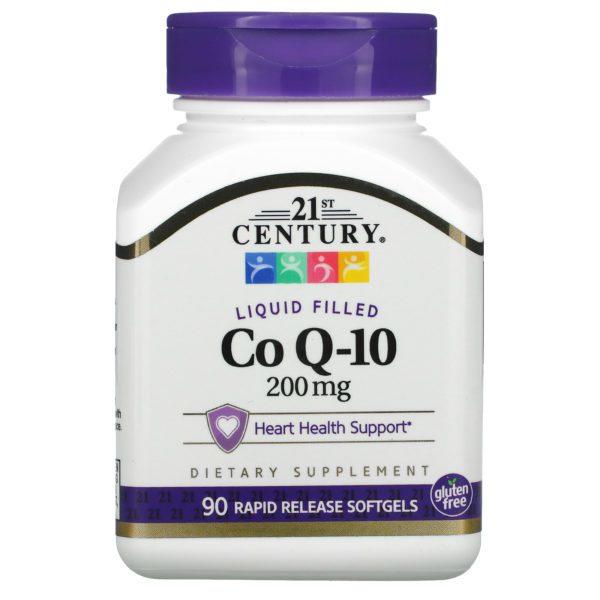 21st Century, Co Q-10, 200 mg, 90 capsulas de Gel Suaves