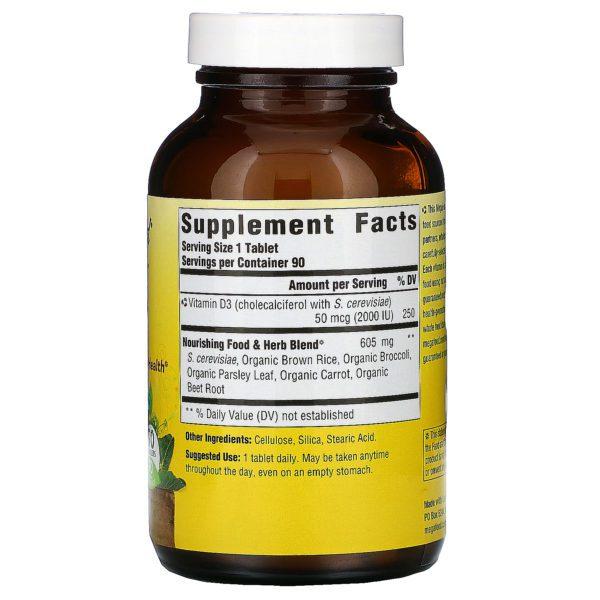 MegaFood, Vitamina D3, 2000 UI, 90 comprimidos - Imagen 2