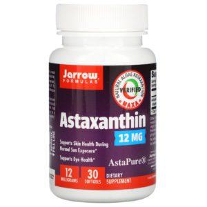 Jarrow Formulas, Astaxantina, 12 mg, 30 cápsulas blandas