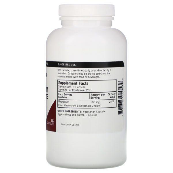 Kirkman Labs, Magnesium Bisglycinate Chelate, 250 Capsules - Imagen 2