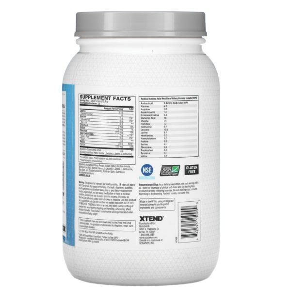 Xtend, Pro, Aislado de suero de leche, Helado de vainilla, 810 g (1,78 lb) - Imagen 2