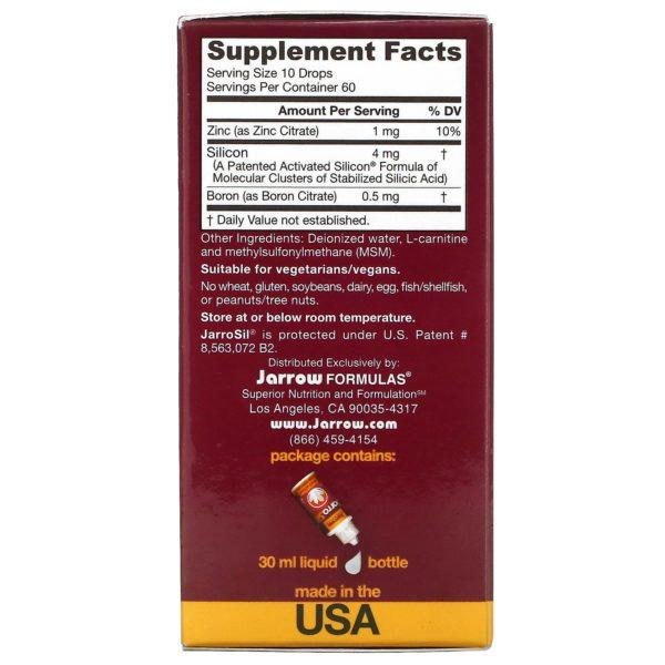 Jarrow Formulas, JarroSil, Activated Silicon, 1 oz (30 ml) - Imagen 2