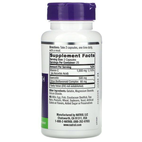 Natrol, Complejo de quercetina, 50 cápsulas - Imagen 2