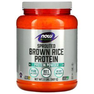 Now Foods, Deportes, Proteína de arroz integral germinado, 2 lbs (907 g)