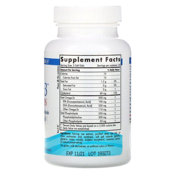 Nordic Naturals, Omega-3 Phospholipids, 750 mg, 60 cápsulas blandas - Imagen 2