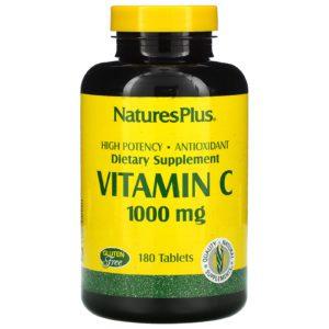 Nature's Plus, Vitamina C, 1000 mg, 180 tabletas