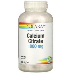 Solaray, Calcium Citrate, 1,000 mg, 240 VegCaps