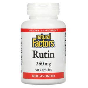 Natural Factors, Rutina, 250 mg, 90 cápsulas