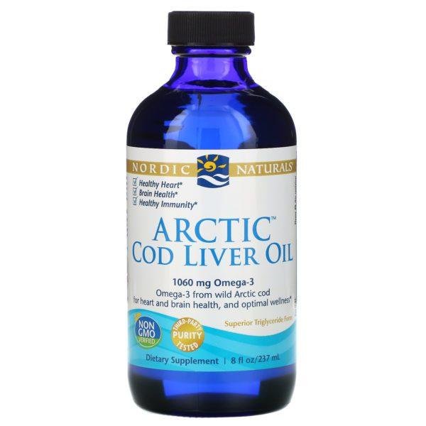 Nordic Naturals, Aceite de hígado de bacalao polar (237 ml)