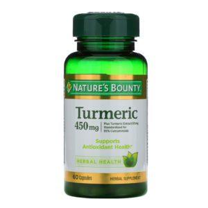 Nature's Bounty, Cúrcuma, 450 mg, 60 cápsulas