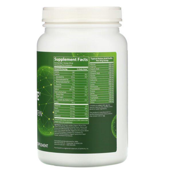 MRM, Veggie Elite, Performance Protein, Vanilla Bean, 2.2 lb (1,020 g) - Imagen 2
