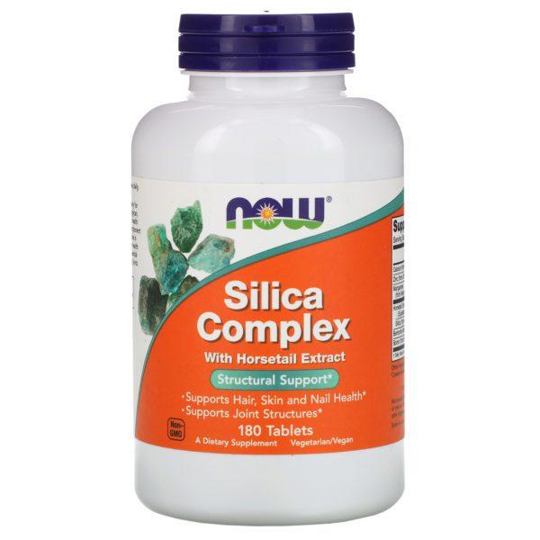 Now Foods, Complejo de Sílice, 180 tabletas
