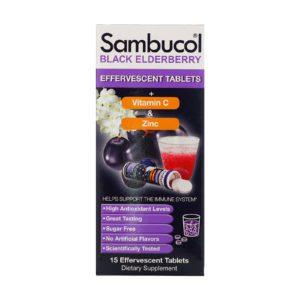 Sambucol, Saúco negro, Comprimidos efervescentes, 15 comprimidos efervescentes
