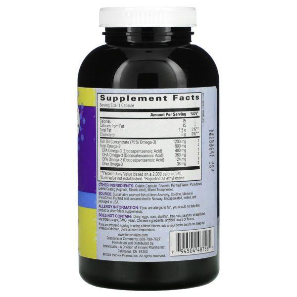InnovixLabs, Omega-3 de triple acción, 200 cápsulas - Imagen 2
