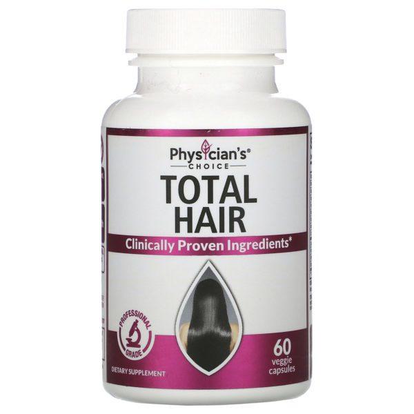 Physician's Choice, Total Hair, 60 Vegetarian Capsules - Imagen 3