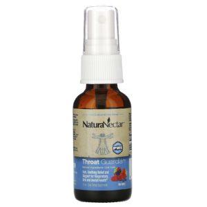 NaturaNectar, Spray Guardian, Spray para la garganta, Mezcla de bayas, 10 ml