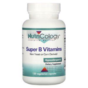 Nutricology, Super B Vitaminas, 120 Cápsulas Vegetarianas