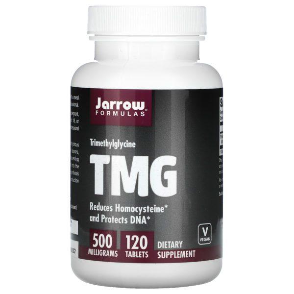 Jarrow Formulas, TMG, Trimetilglicina, 500 mg, 120 comprimidos