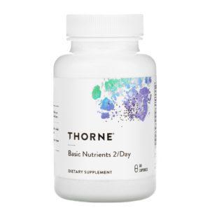 Thorne Research, Nutrientes básicos, 2 por día, 60 cápsulas