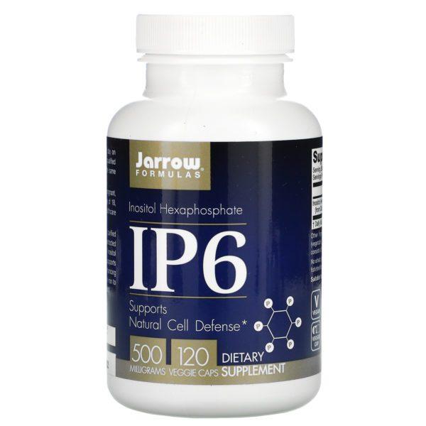 Jarrow Formulas, IP6, hexafosfato de inositol, 500 mg, 120 cápsulas vegetales