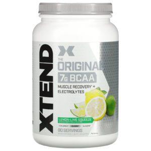 Xtend, El original, 7 g de BCAA, Exprimido de limón y lima, 1,26 kg (2,78 lb)