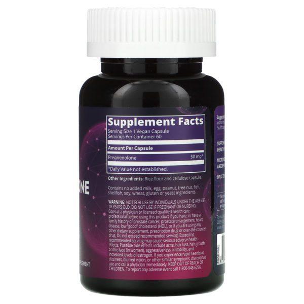 MRM, Pregnenolona, 50 mg, 60 cápsulas veganas - Imagen 2