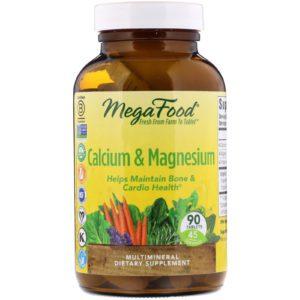 MegaFood, Calcio y magnesio, 90 comprimidos