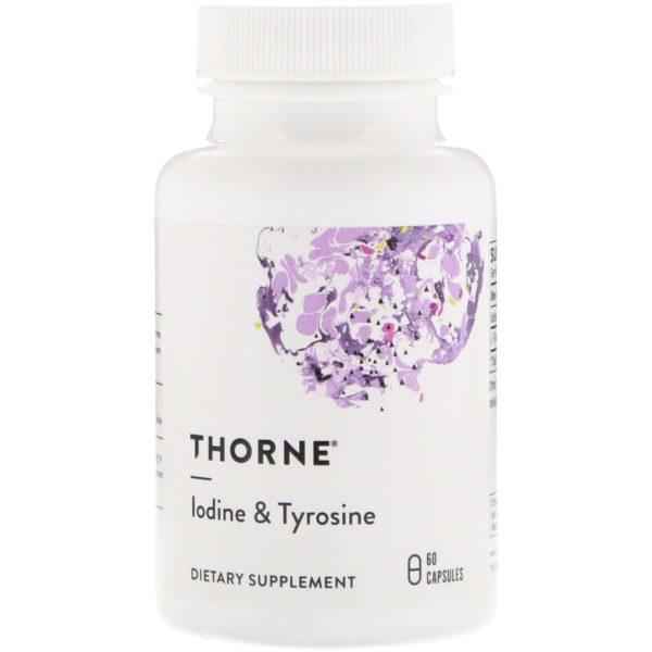 Thorne Research, Yodo & Tirosina, 60 Cápsulas Vegetarianas