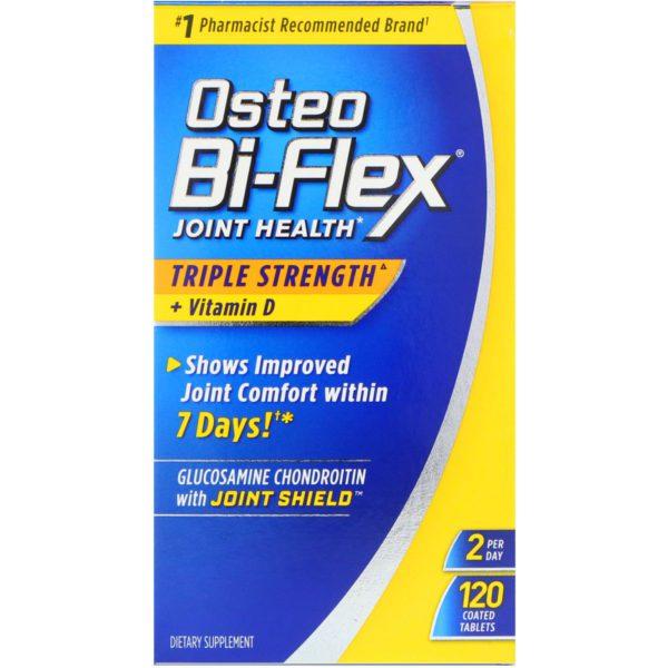Osteo Bi-Flex, Salud unificada, triple resistencia + vitamina D, 120 comprimidos recubiertos