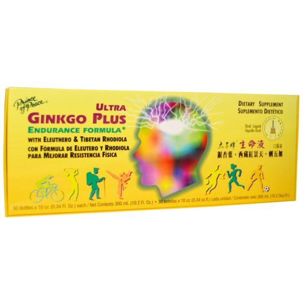 Prince of Peace, Ultra Ginkgo Plus, Fórmula de resistencia, 30 botellas x 0,34 fl oz (10 cc) cada uno